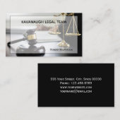 Juridisch beroep Elegant Business Visitekaartje (Voorkant / Achterkant)