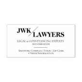 Juridisch beroep monogram advocaten adres  zelfinktende stempel (Design)