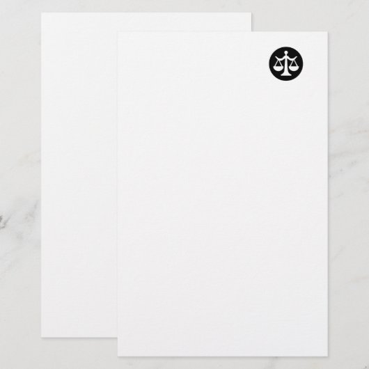 Juridisch Briefpapier (Voorkant / Achterkant)