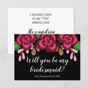 Juridisch bruidsmeisje verzoek Wil je modern zijn Kaart