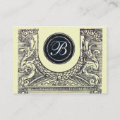 JURIDISCH KANTOOR, ATTORNEY Monogram, goudmetallis Visitekaartje (Achterkant)