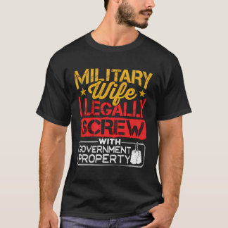 Juridisch neuken met overheidseigendom militair t-shirt