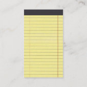 Juridisch Notitieblok Visitekaartje (Achterkant)