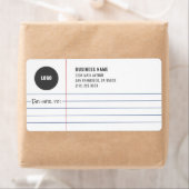 Juridisch Notitieblok Zakelijke Logo Verzending Etiket (Insitu)