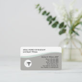 Juridisch ontwerp van arts visitekaartje (Staand voorkant)