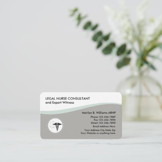 Juridisch ontwerp van arts visitekaartje (Staand voorkant)