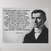 Juridisch plan Frederic Bastiat Poster (Voorkant)