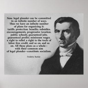 Juridisch plan Frederic Bastiat Poster