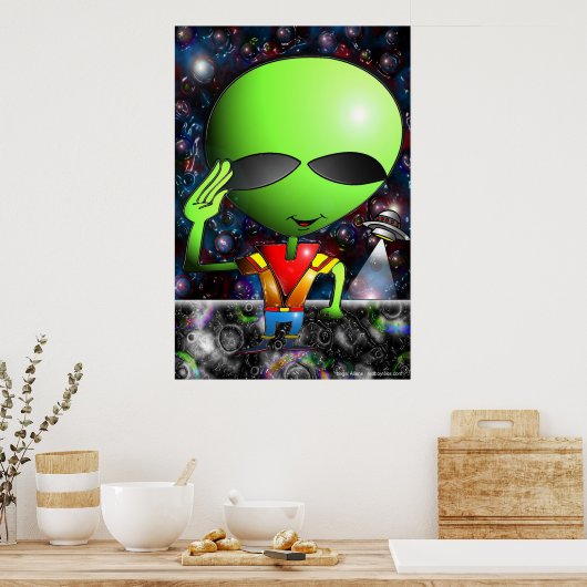 Juridisch Poster van vreemdelingen (Keuken)