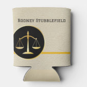 Juridisch professioneel advocaat, politie geperson blikjeskoeler (Achterkant)