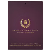 Juridisch Professioneel Advocaat Zakelijk Klembord (Achterkant)