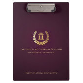 Juridisch Professioneel Advocaat Zakelijk Klembord (Voorkant)