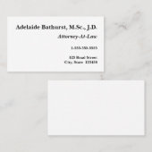  juridisch professioneel Visitekaartje (Voorkant / Achterkant)