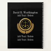 Juridisch / Recht / Attorney - Zie terug - Planner (Achterkant)