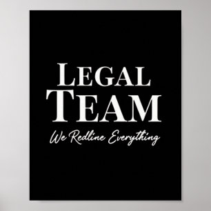 Juridisch team - We lezen alles Poster