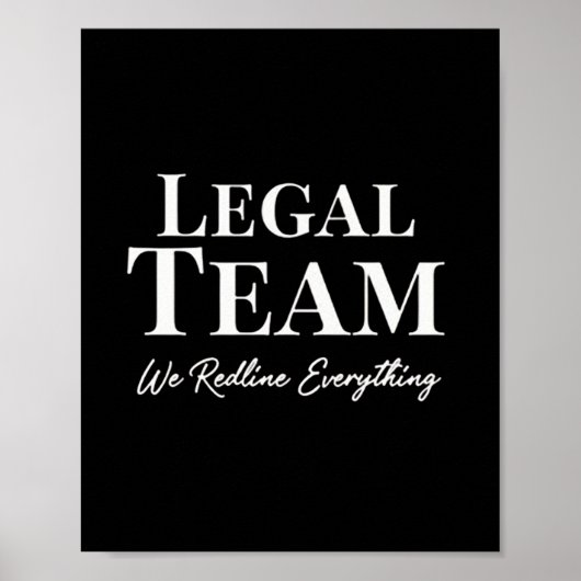 Juridisch team - We lezen alles Poster (Voorkant)