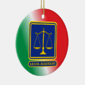 Juridische assistent Aangepast beschermen Keramisch Ornament (Rechts)