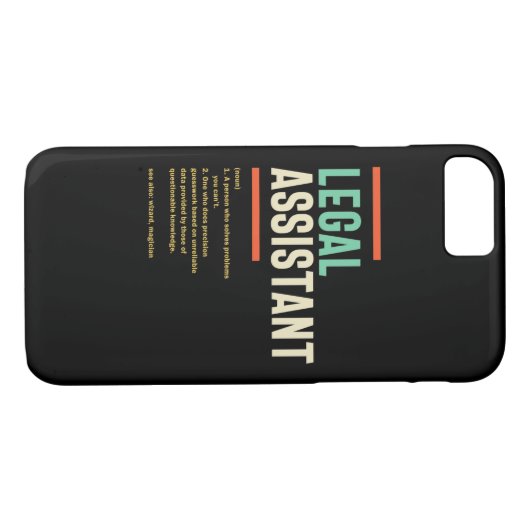 Juridische assistent Definitie Case-Mate iPhone Case (Achterkant (Horizontaal))