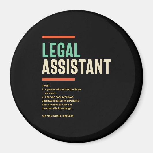 Juridische assistent Definitie Magneet (Voorkant)