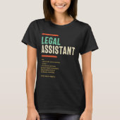 Juridische assistent Definitie T-shirt (Voorkant)