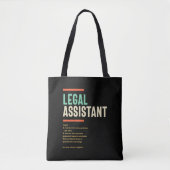 Juridische assistent Definitie Tote Bag (Voorkant)