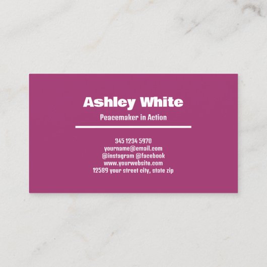 Juridische bemiddelaar visitekaartje (Achterkant)