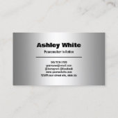 Juridische bemiddelaar visitekaartje (Achterkant)