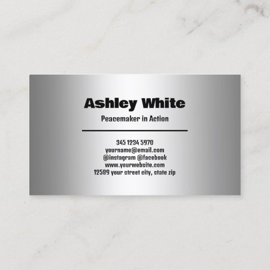 Juridische bemiddelaar visitekaartje (Achterkant)