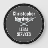 Juridische diensten Kantoor Wall Clock Grote Klok (Voorkant)