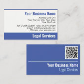 Juridische diensten QR-code Visitekaartje (Voorkant / Achterkant)