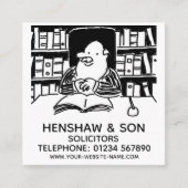 Juridische diensten Solicitors Promotion Vierkante Visitekaartje (Voorkant)