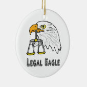 Juridische Eagle Keramisch Ornament (Rechts)
