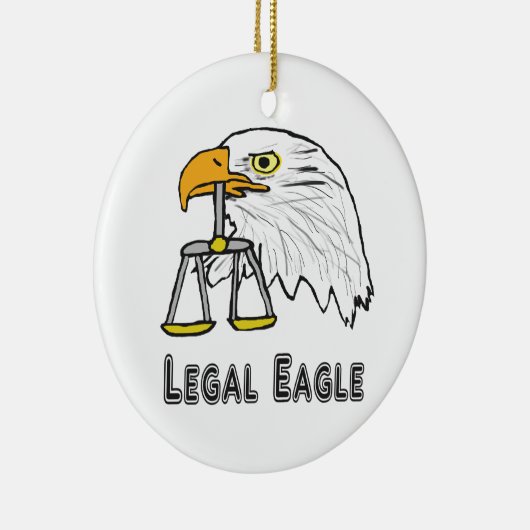 Juridische Eagle Keramisch Ornament (Rechts)