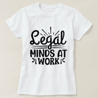 Juridische Gedachten op het Werk Advocate Justice T-shirt