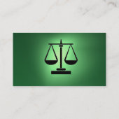 JURIDISCHE KANTOOR, ADVOCAAT Monogram zwart jade g Visitekaartje (Achterkant)