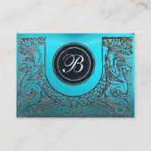 JURIDISCHE KANTOOR, ATTORNEY Monogram blauw Visitekaartje (Achterkant)