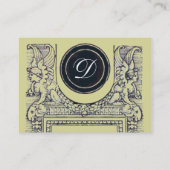 JURIDISCHE KANTOOR, ATTORNEY Monogram, geel Visitekaartje (Achterkant)