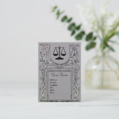 JURIDISCHE KANTOOR, ATTORNEY Monogram grijs papier Visitekaartje (Staand voorkant)