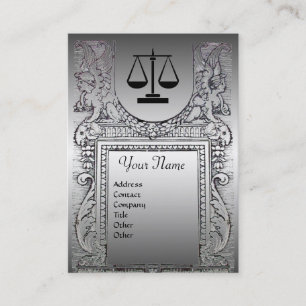JURIDISCHE KANTOOR, ATTORNEY Monogram Platinum Eff Visitekaartje