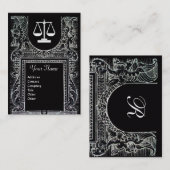 JURIDISCHE KANTOOR, ATTORNEY Monogram Platinum Met Visitekaartje (Voorkant / Achterkant)