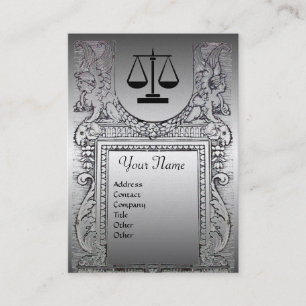JURIDISCHE KANTOOR, ATTORNEY Monogram Platinum par Visitekaartje