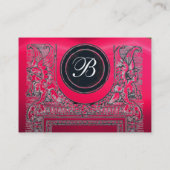 JURIDISCHE KANTOOR, ATTORNEY Monogram, roze Visitekaartje (Achterkant)