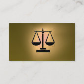 JURIDISCHE KANTOOR, ATTORNEY Monogram zwart geel t Visitekaartje (Achterkant)