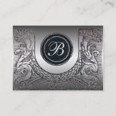 JURIDISCHE KANTOOR, ATTORNEY Platinum Monogram Visitekaartje (Achterkant)