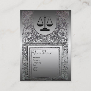 JURIDISCHE KANTOOR, ATTORNEY Platinum Monogram Visitekaartje
