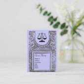 JURIDISCHE KANTOOR, BIJLAGE 2 Monogram, blauw Visitekaartje (Staand voorkant)