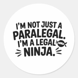 Juridische Ninja-Paralegale Sticker Decal
