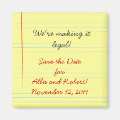 Juridische pad De datum opslaan Magneet (Voorkant)