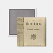 Juridische procedure van 1776 magneet (Voorkant / Achterkant)