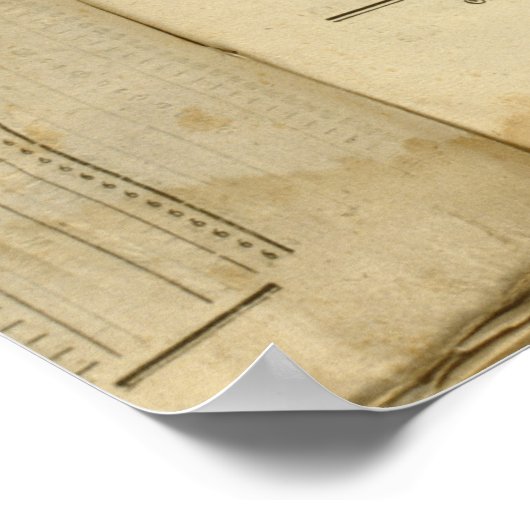 Juridische procedure van 1776 poster (Hoek)